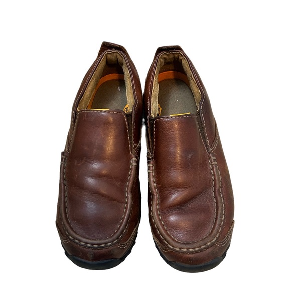 TIMBERLAND Boy's Leather Dark Brown Comfortable Slip On School Shoe-Size 3 - Picture 6 of 9